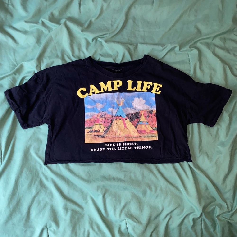 Forever 21 camplife crop top